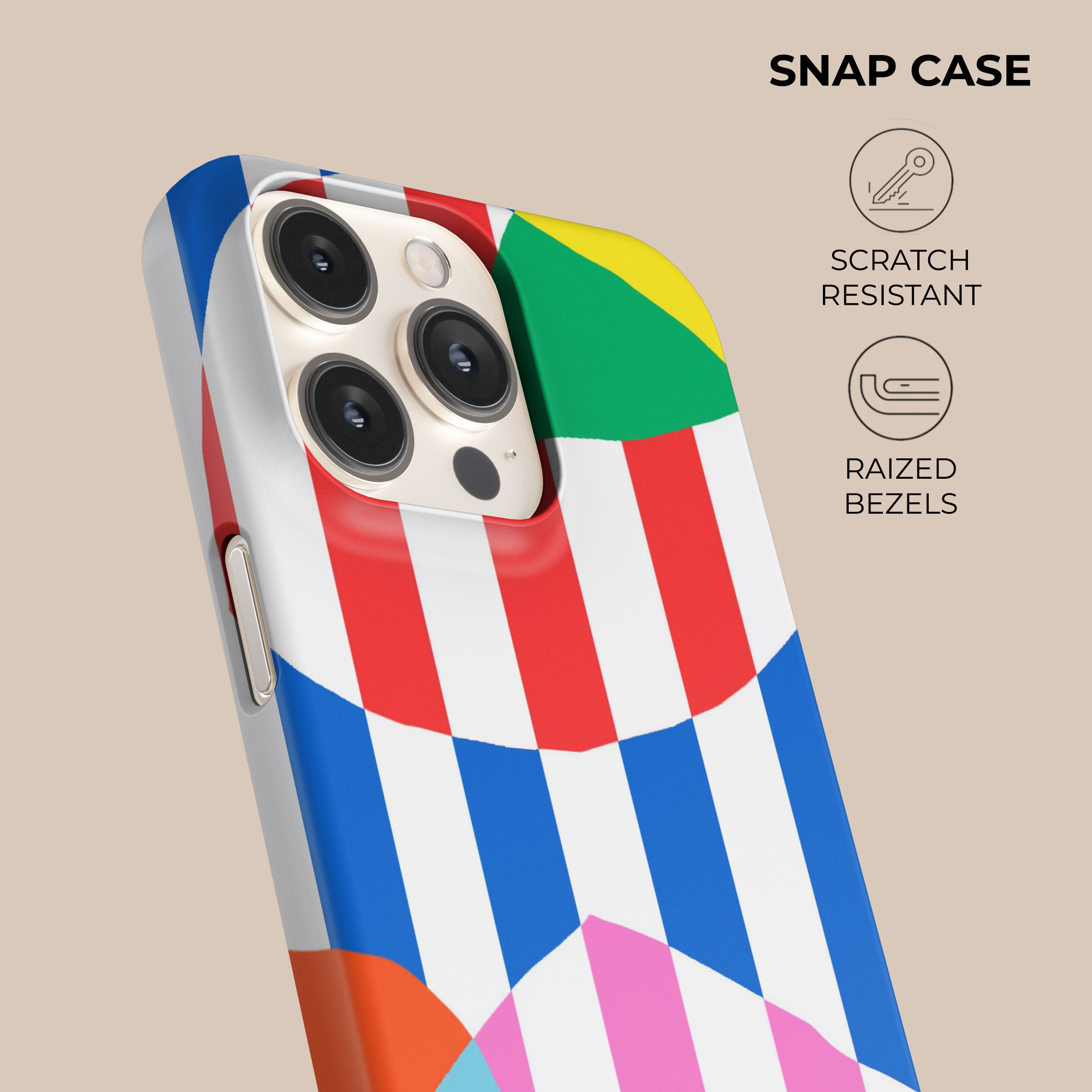 Stripped Symphony Phone Case - Trendy Protective Cover for iPhone & Samsung | Perfect for Daily Use, Travel & Outdoor Activities