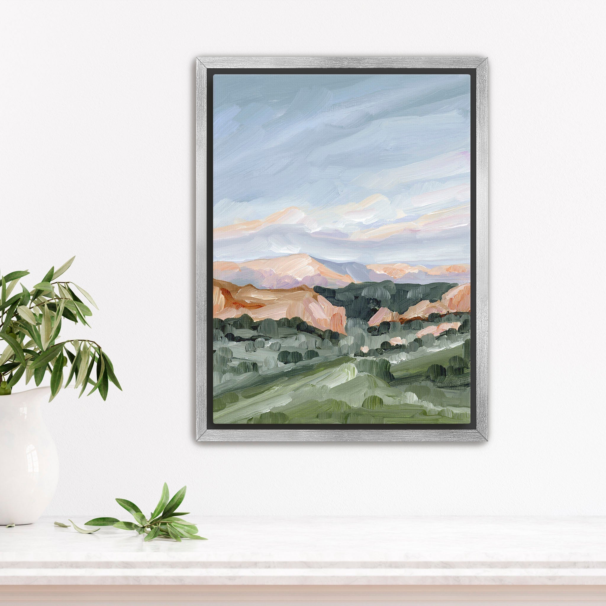 Garden at Twilight Art Print - Beautiful Landscape Wall Decor for Home, Office & Living Room - Perfect for Bedroom, Dining Area & Gifts