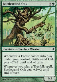 Magic The Gathering - Battlewand Oak - Lorwyn Expansion | MTG Trading Card Game | Collectible Card for Deck Building & Strategy Battles | Perfect for MTG Tournaments & Casual Play