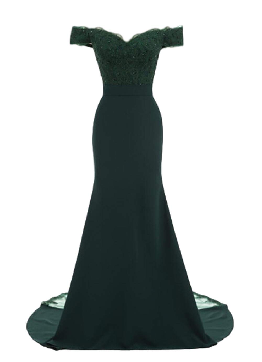 Elegant Mermaid Off-The-Shoulder Prom Dress for Women - Perfect for Evening Gowns, Bridesmaid & Wedding Guest Dresses | Ideal for Formal Events, Parties & Special Occasions