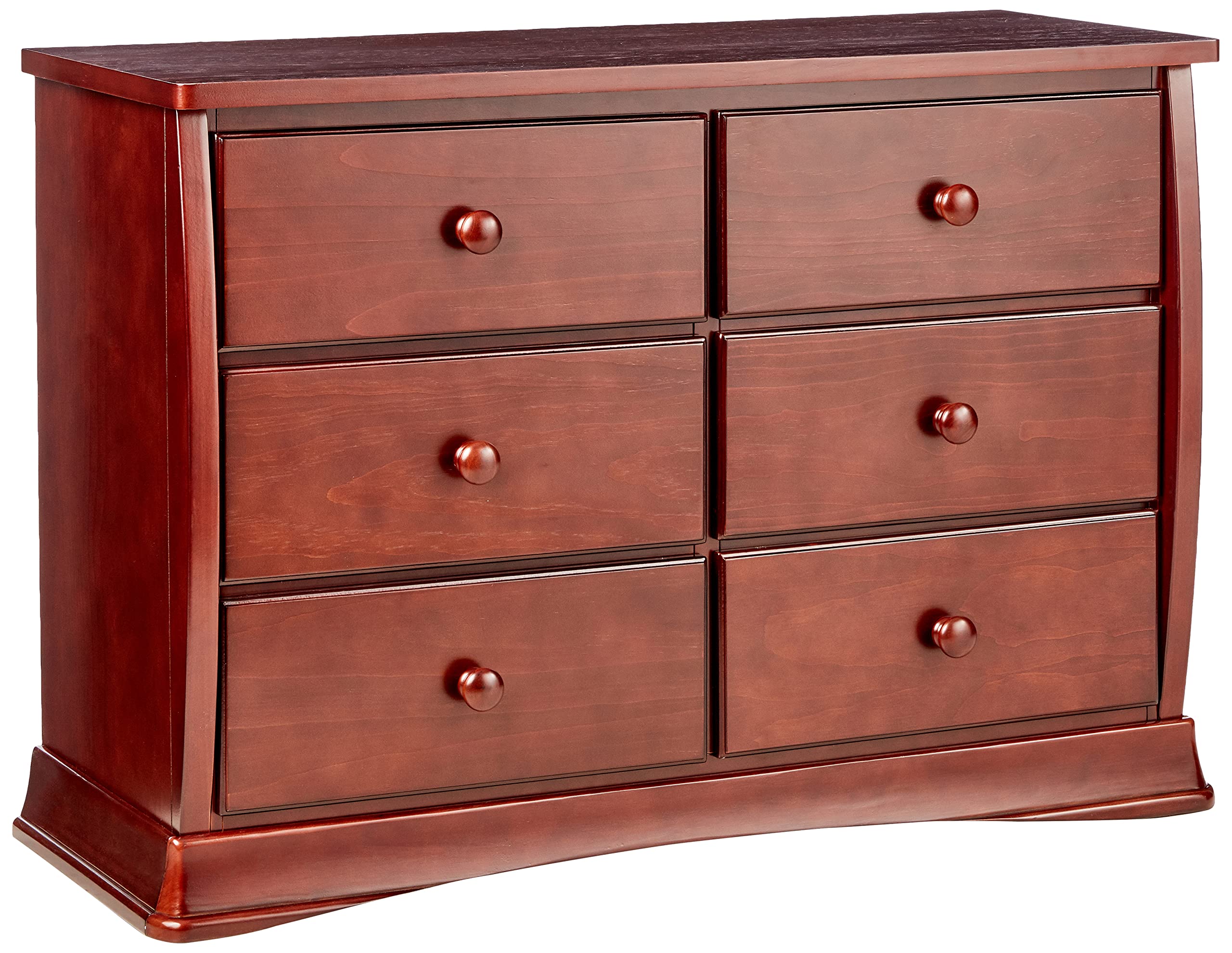 Delta Children Bentley Six Drawer Dresser - Black Cherry Espresso Finish | Sturdy Wood Dresser for Kids & Teens Bedroom | Perfect for Nursery, Bedroom Storage & Organization