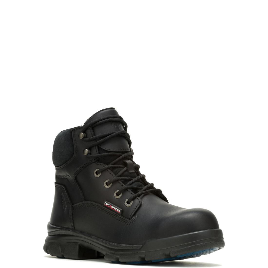 DuraShocks® SR Icon 6 Soft Toe Work Boots for Men - Black Safety Shoes for Construction, Warehouse & Outdoor Work