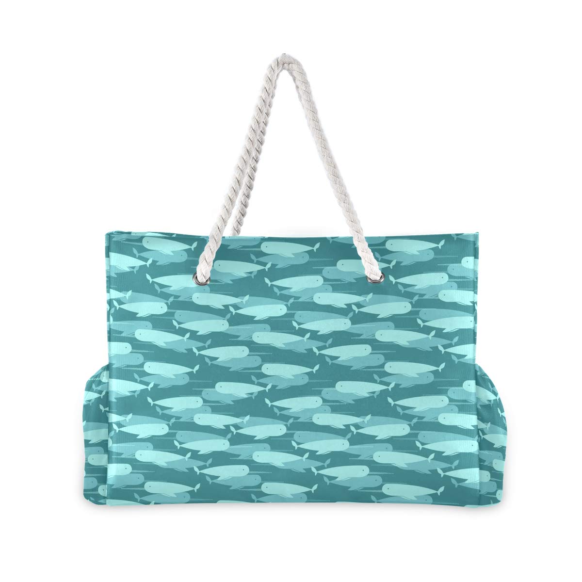 SUABO XXL Beach Tote Bag with Cotton Rope Handles - Perfect for Women's Travel & Pool Days