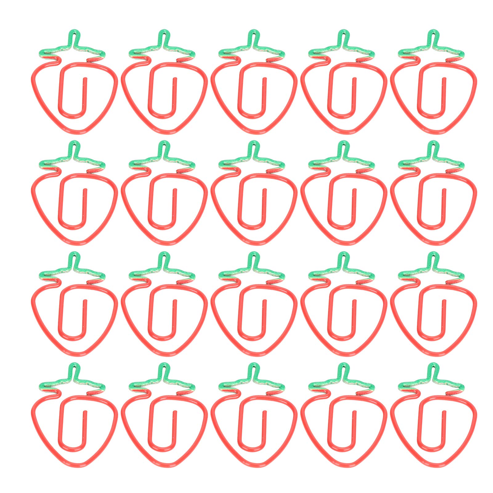 20Pcs Fruit Shaped Paper Clips - Colorful Planner Clips for Office, School, Notebooks & DIY Scrapbooking - Fun Stationery Supplies for Organizing Documents, Books and Journals