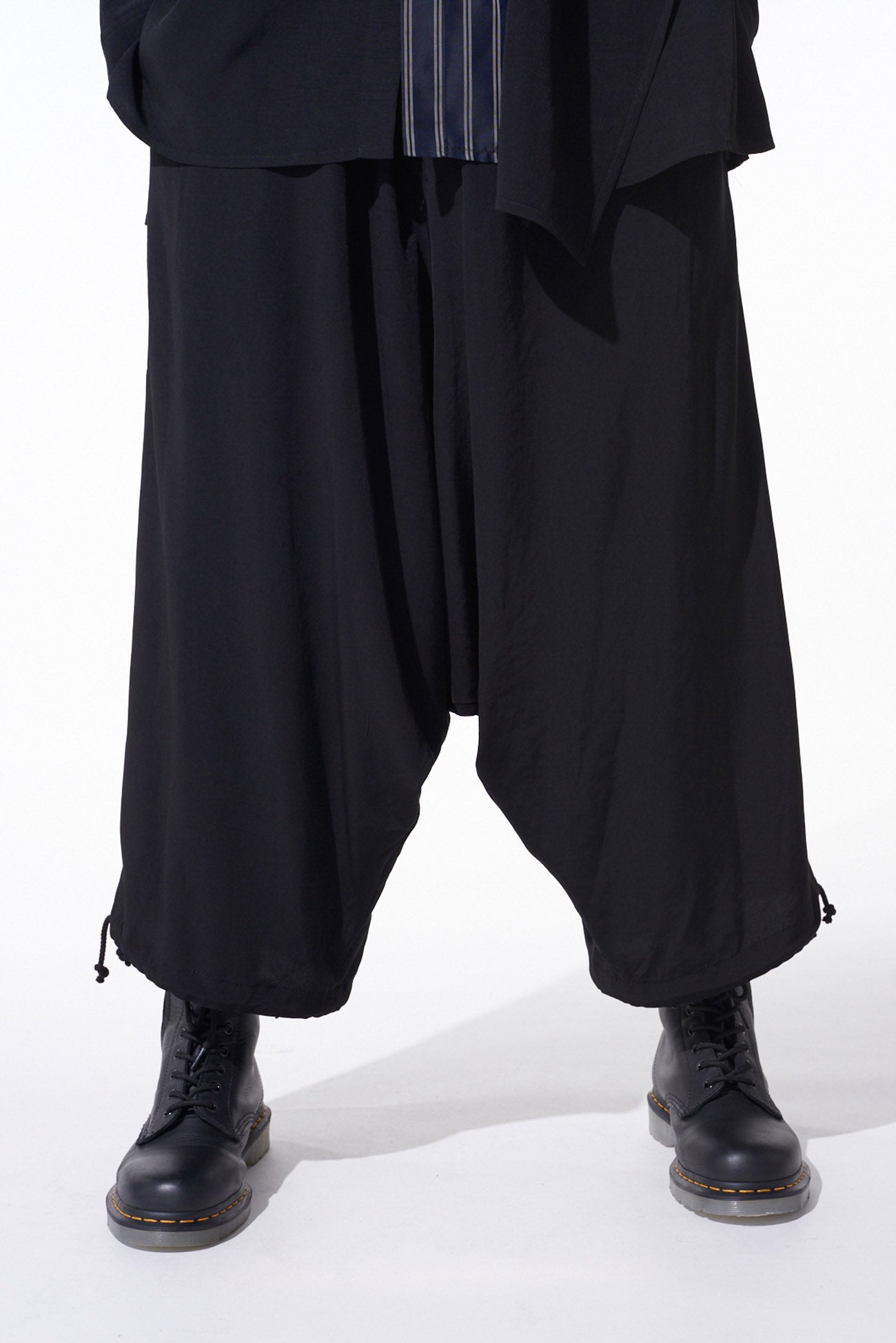 CREPE de CHINE BALLOON SAROUEL PANTS - Women's Flowy Wide Leg Lounge Pants for Yoga, Meditation & Boho Fashion