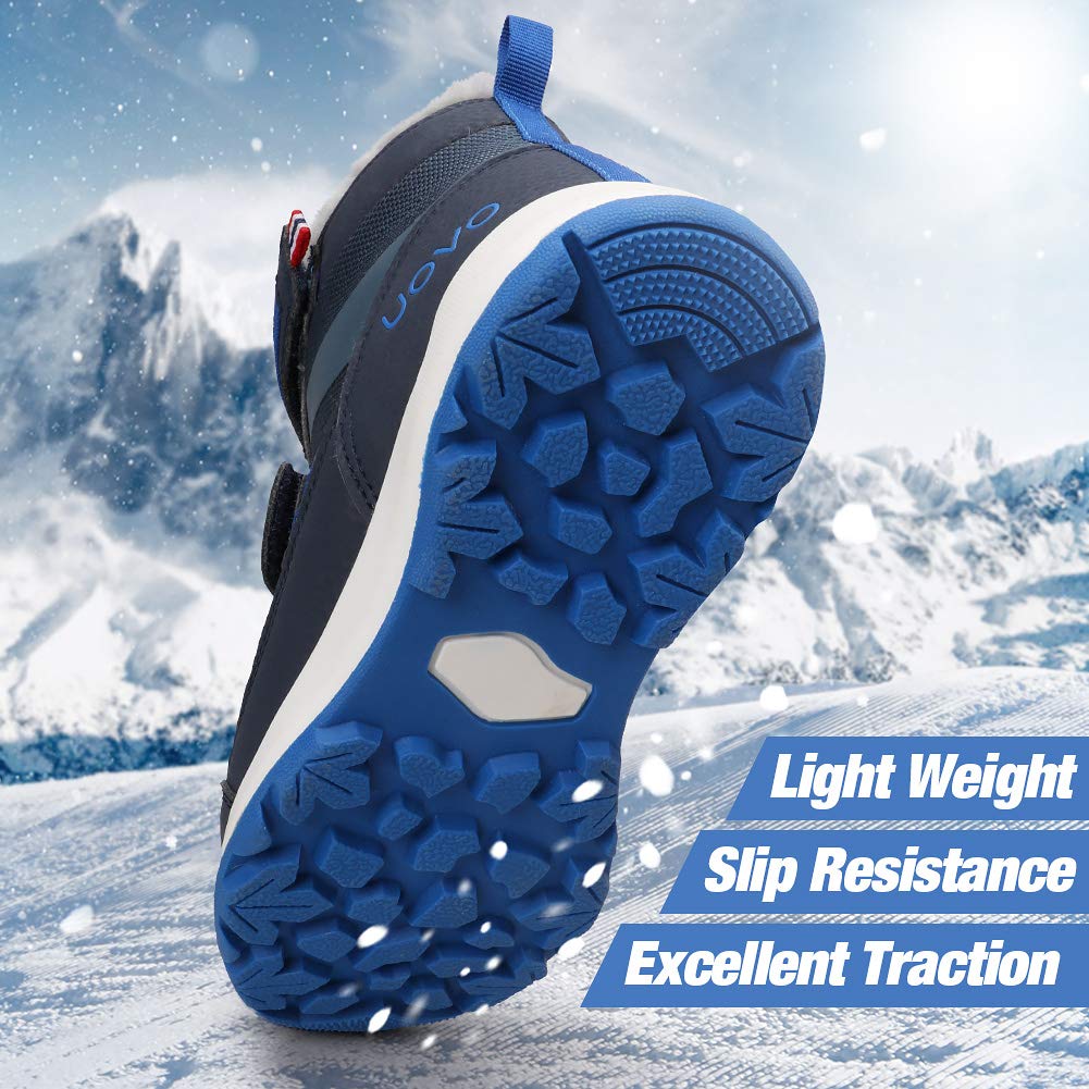 Waterproof Winter Snow Boots for Boys - Warm Fur Lined Slip-Resistant Kids Snow Boots for Toddlers & Little Boys | Outdoor Play, Snowy Adventures & Cold Weather Protection