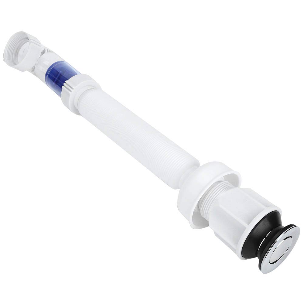 Yosoo Expandable Flexible Universal Sink Drain Pipe - Anti-Odor Kitchen Sink Fittings, Quick Installation Wash Basin S Tube Drain Pipe Extension - Perfect for Bathroom, Laundry & Kitchen Sink Drainage