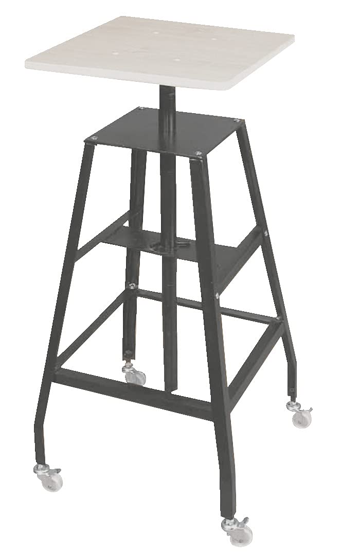 Jack Richeson Adjustable Heavy-Duty Steel Pottery Stand for Sculpting & Ceramics | Durable Floor Art Stand for Studio & Classroom Use