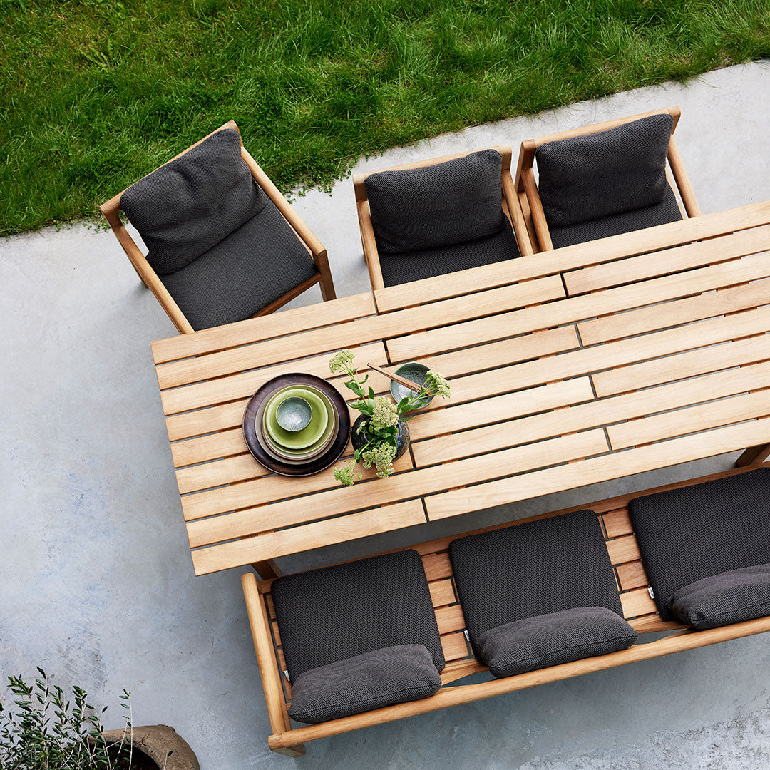 Grace 7-Piece Outdoor Dining Table Set with Tempered Glass Top - Perfect for Patio, Garden, and Backyard Entertaining