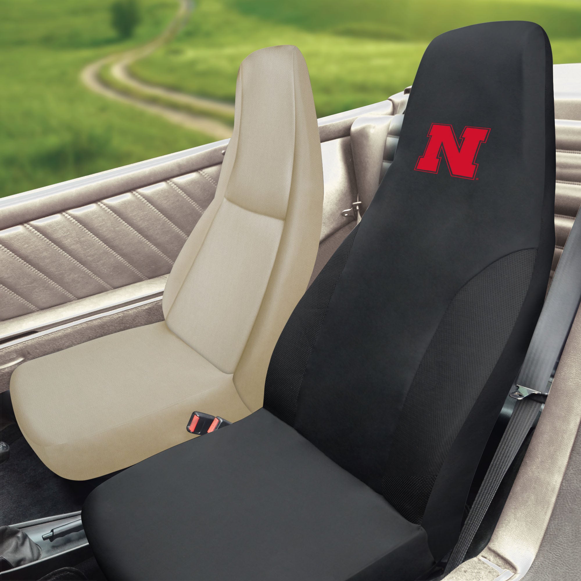 Nebraska Huskers Car Seat Covers - Officially Licensed NCAA Football Team Design - Durable & Custom Fit for Cars, Trucks & SUVs - Perfect for Game Day, Tailgating & Showing Team Spirit