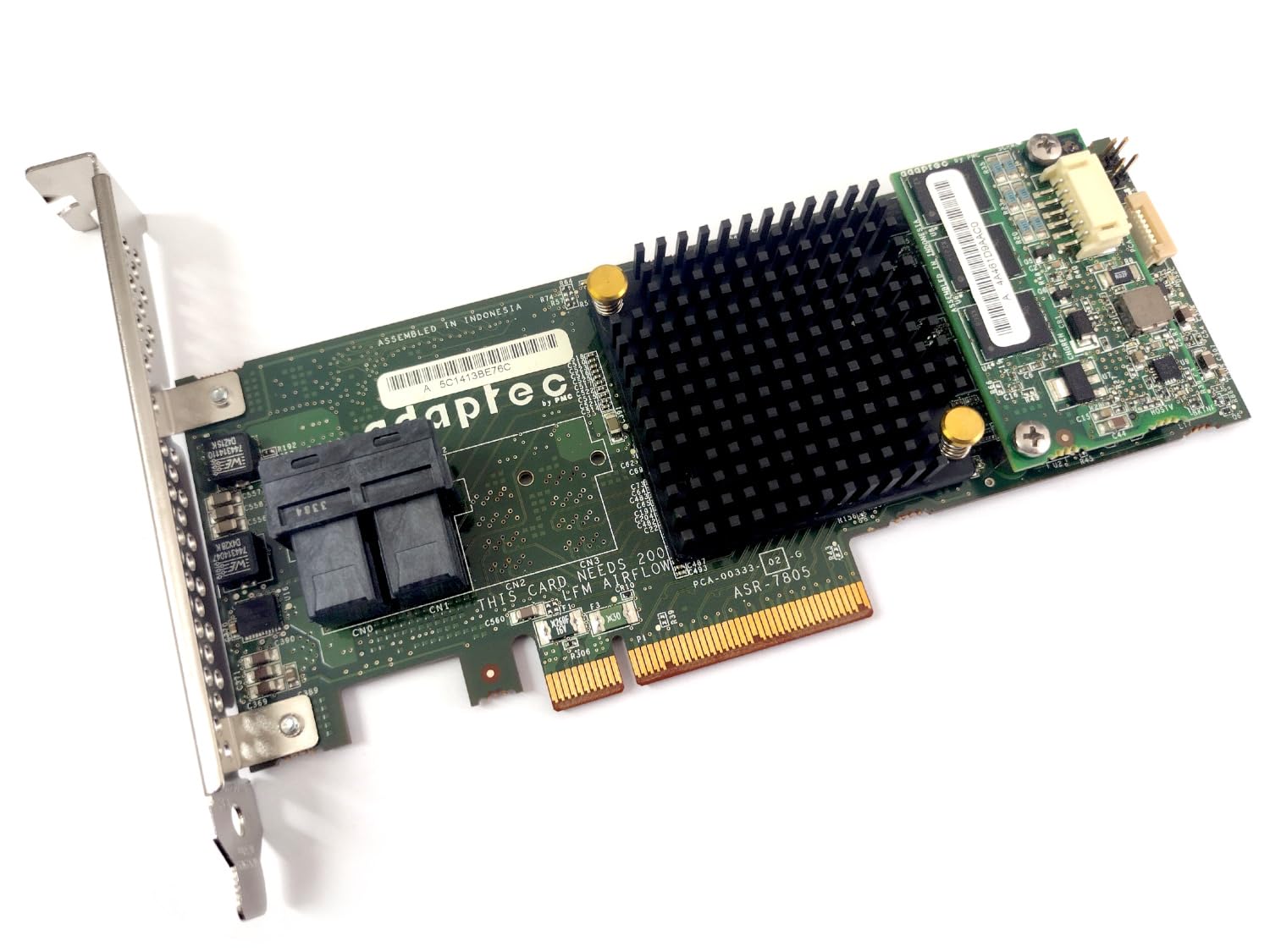 Adaptec RAID 7805 8-Port PCIe 3.0 Storage Controller Card 2274100-R - High Performance SAS/SATA HBA for Server Data Storage & Backup Solutions