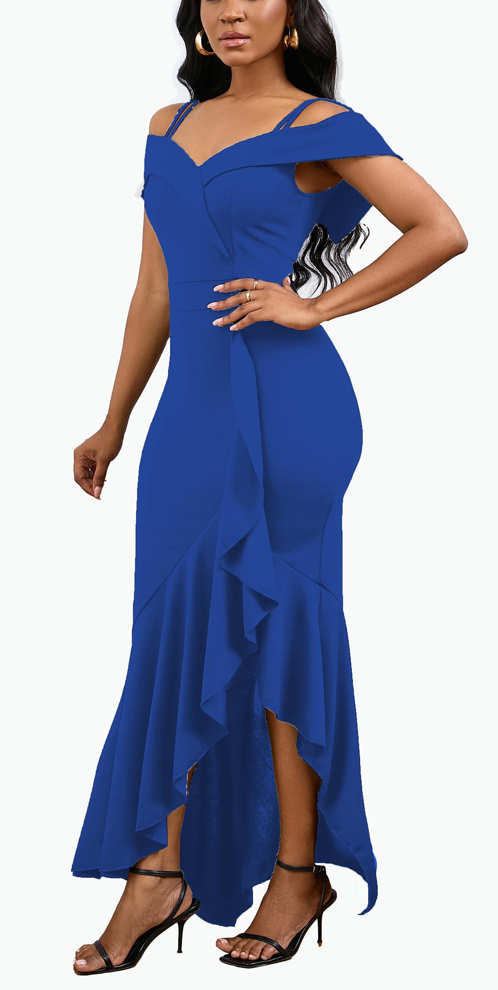 2025 Women's Sexy Bodycon Formal Dress - Sleeveless Split Wedding Guest & Bridesmaid Dress for Evening Party, Cocktail Reception, Prom Night