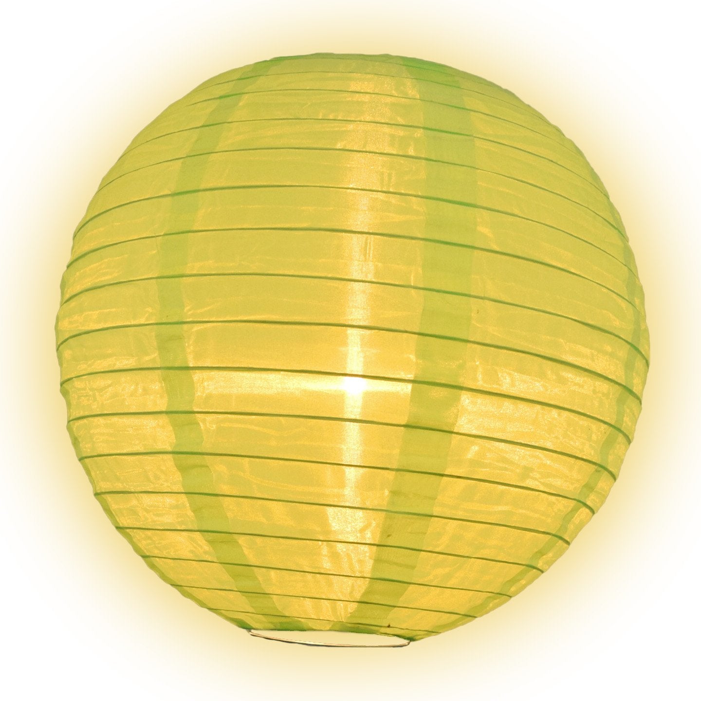 16 Inch Neon Green Shimmering Nylon Lantern - Outdoor Party Decor, Garden Lighting, Halloween & Christmas Decoration
