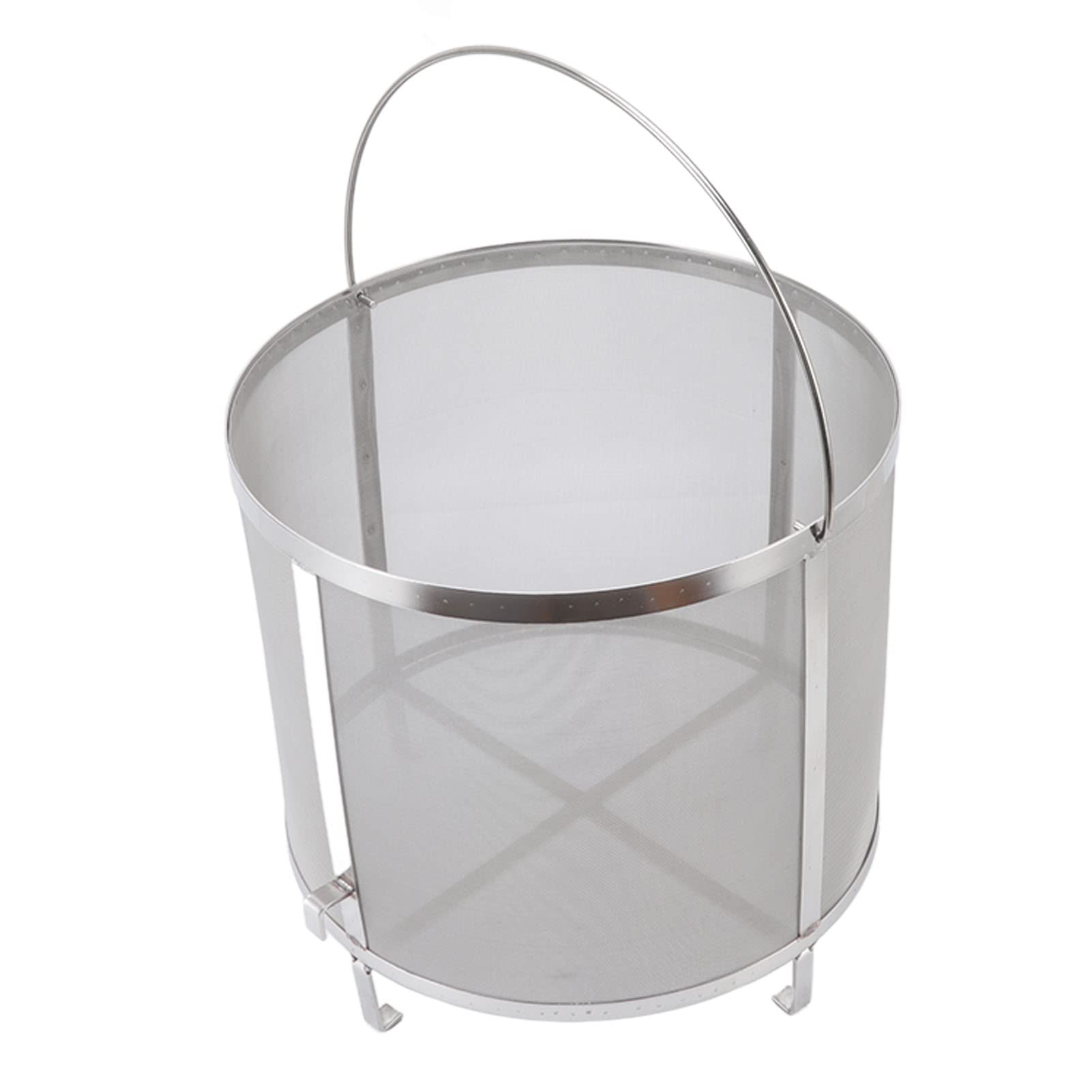 Premium Stainless Steel Hop Strainer with Stand - Fine Mesh Beer Hop Filter for Home Brewing Kettles - Perfect for Craft Beer, IPA, and Homebrew Beer Making