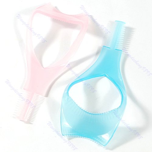 2Pcs 3-in-1 Eyelash Comb & Mascara Applicator Set - Professional Makeup Tool for Perfect Lashes | Ideal for Home, Salon & Travel Use