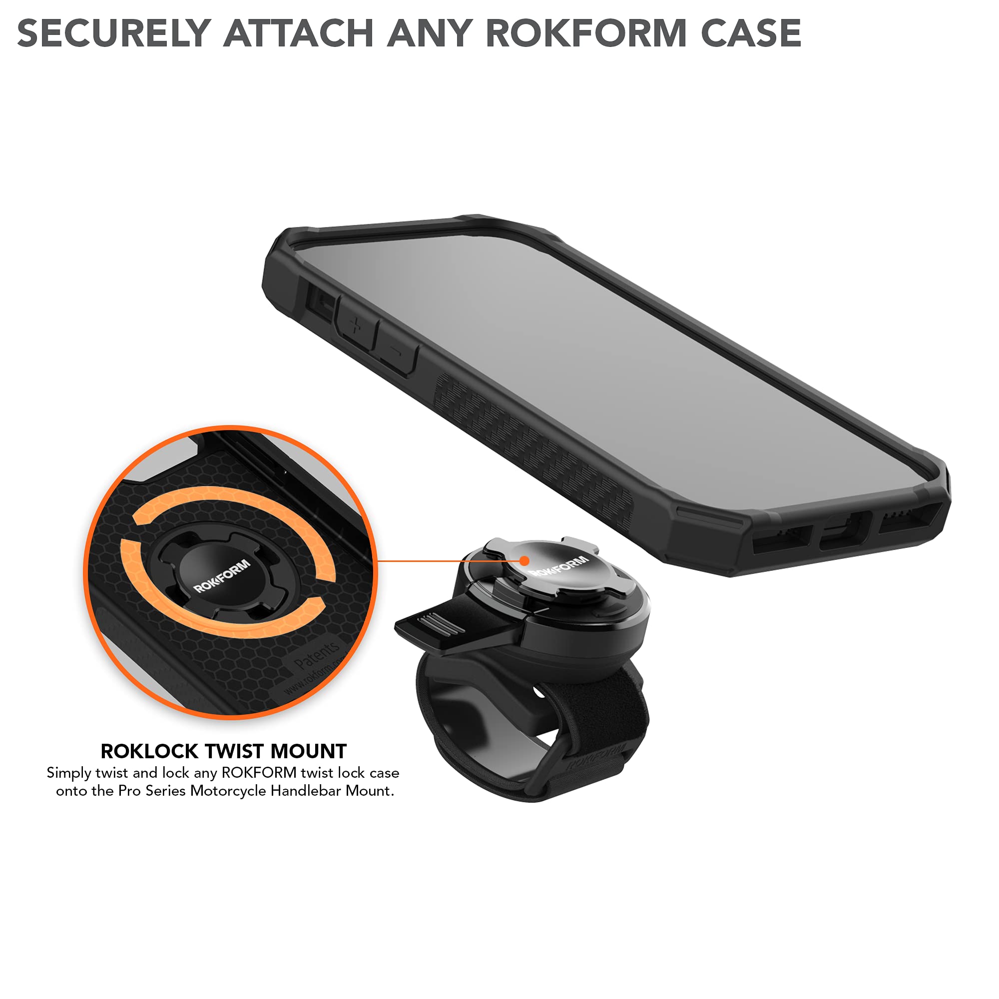 Rokform Rugged Case for iPhone 11 Pro with Universal Bike Mount | Shockproof Protective Cover | Perfect for Cycling, Motorcycling & Outdoor Adventures
