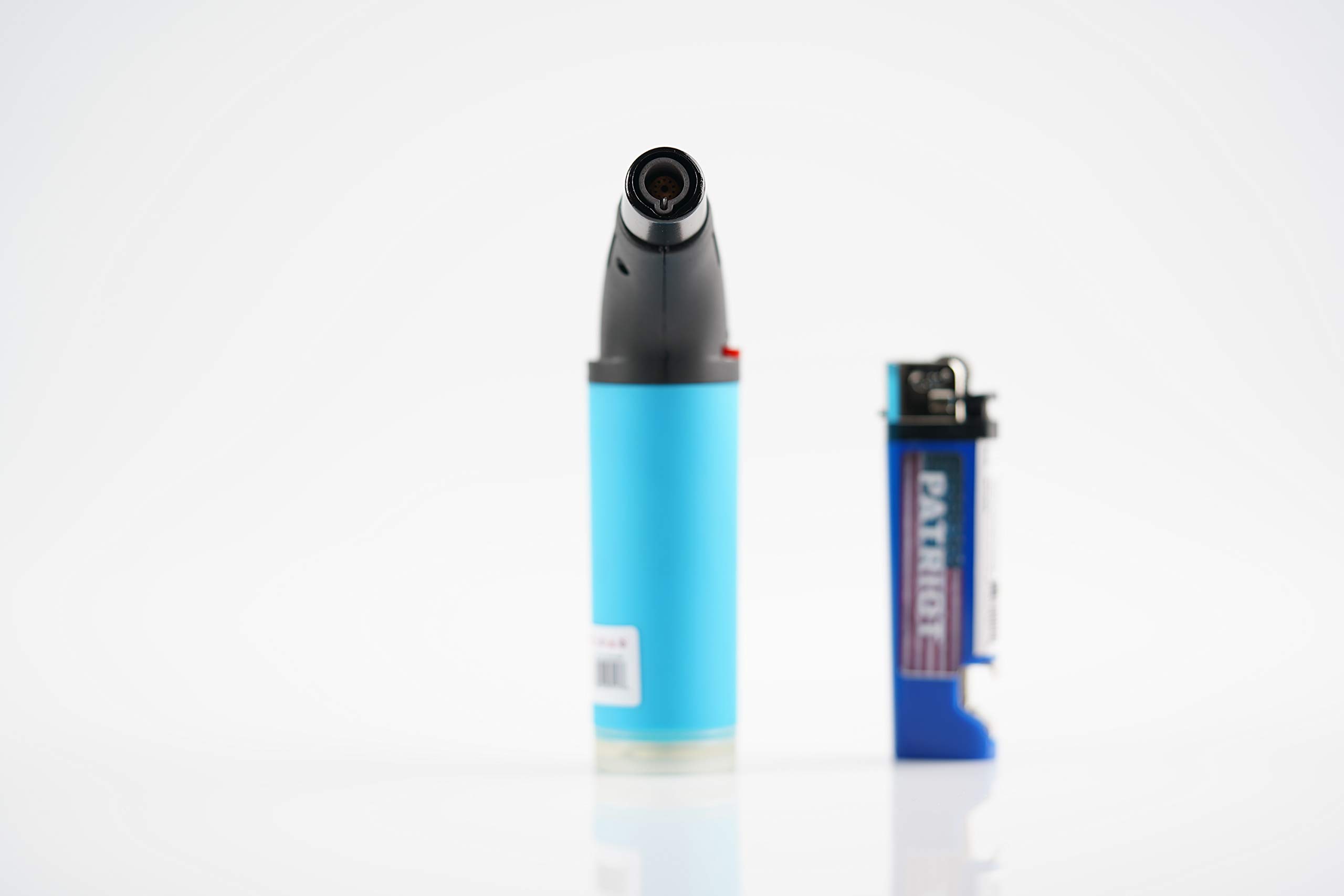 Newport Zeus Adjustable Jet Torch Lighter & Patriot Disposable Lighter 2-Pack Bundle - Blue Flame Windproof Lighters for Cigars, Camping, BBQ, and Outdoor Use