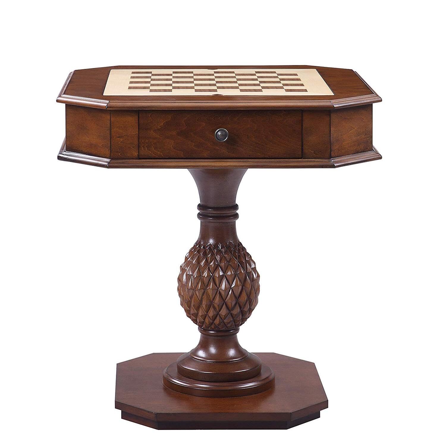 Premium Urban Upmarket Game Table - Solid Cherry Wood - Perfect for Living Room, Game Room, or Man Cave Entertainment