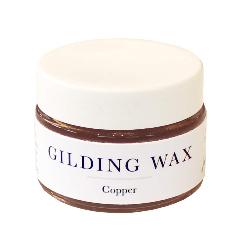 Jolie Gilding Wax - Metallic Finish Copper Wax for Furniture, Hardware & Home Décor - 1oz (30ml) - Perfect for DIY Furniture Restoration, Cabinet Hardware Updating & Decorative Accents