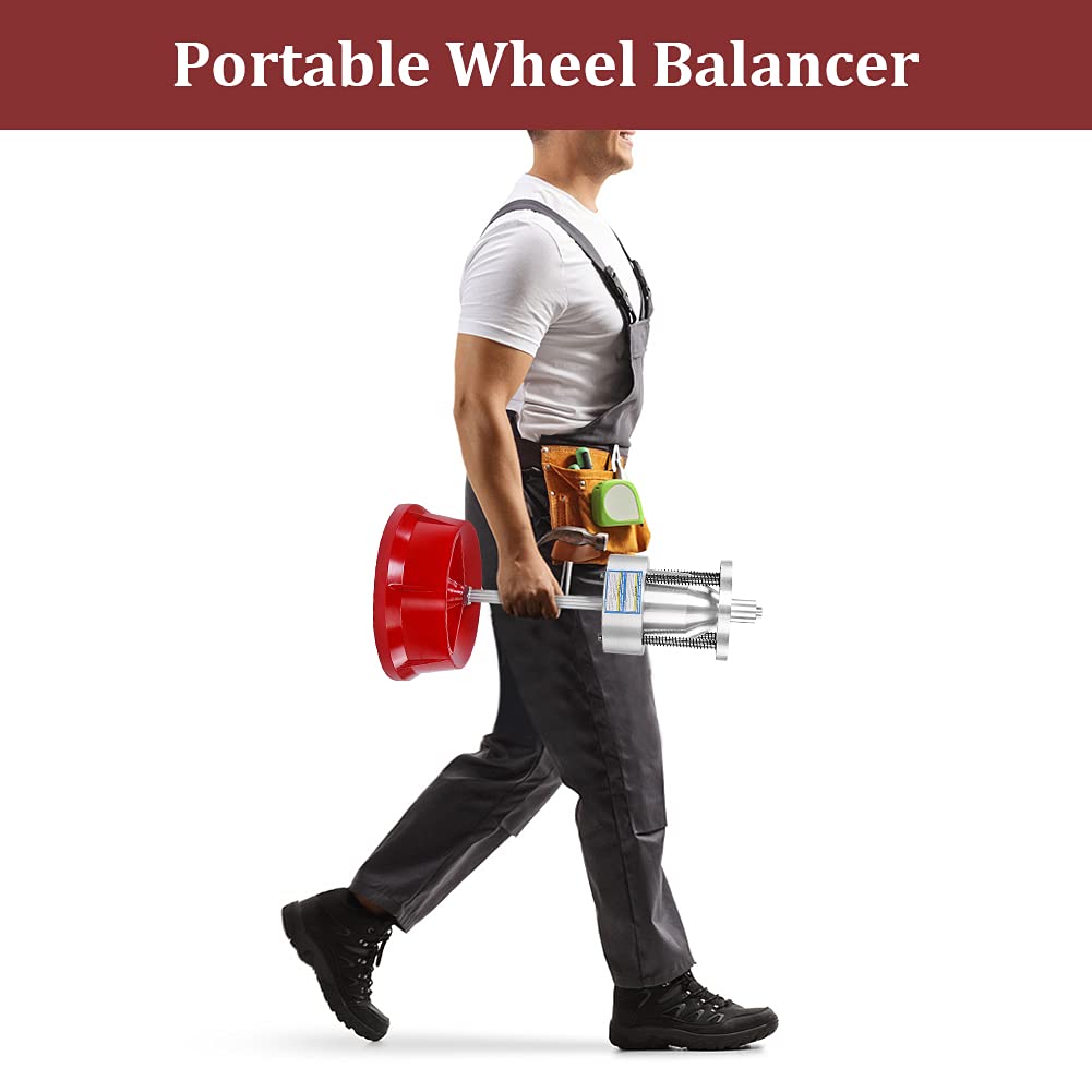 Professional Portable Bubble Wheel Balancer - Heavy Duty Tire Rim Balancing Machine for Cars & Trucks | Perfect for Auto Shops, DIY Mechanics & Mobile Tire Services
