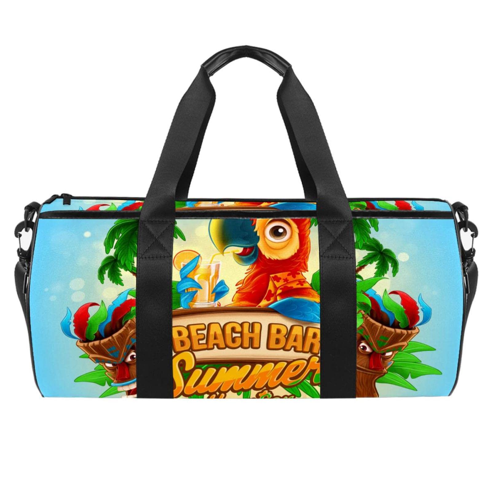 **Large Durable Gym Duffel Bag for Men & Women - Waterproof Sports Tote with Shoe Compartment - Perfect for Beach Vacation, Workout, Overnight Travel & Weekender Luggage**