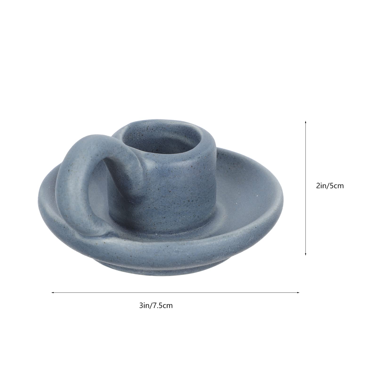 2pcs Ceramic Candle Holders - Elegant Decorative Candle Stand for Dining Table, Party Desktop, Home Decor - Perfect for Romantic Dinners, Wedding Centerpieces & Photo Props (White)