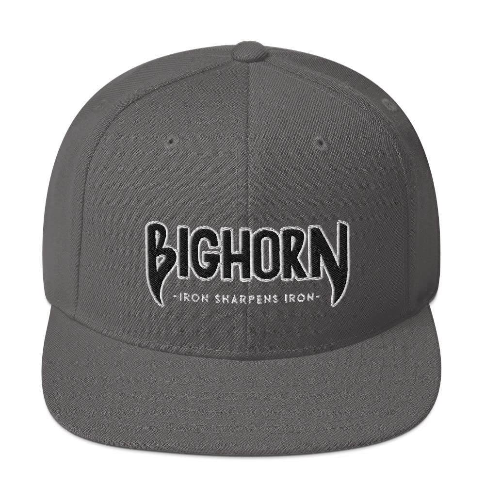 Bighorn Athletics Snapback Hat - Iron Sharpens Iron - Adjustable Baseball Cap for Men & Women - Perfect for Sports, Gym, and Casual Wear