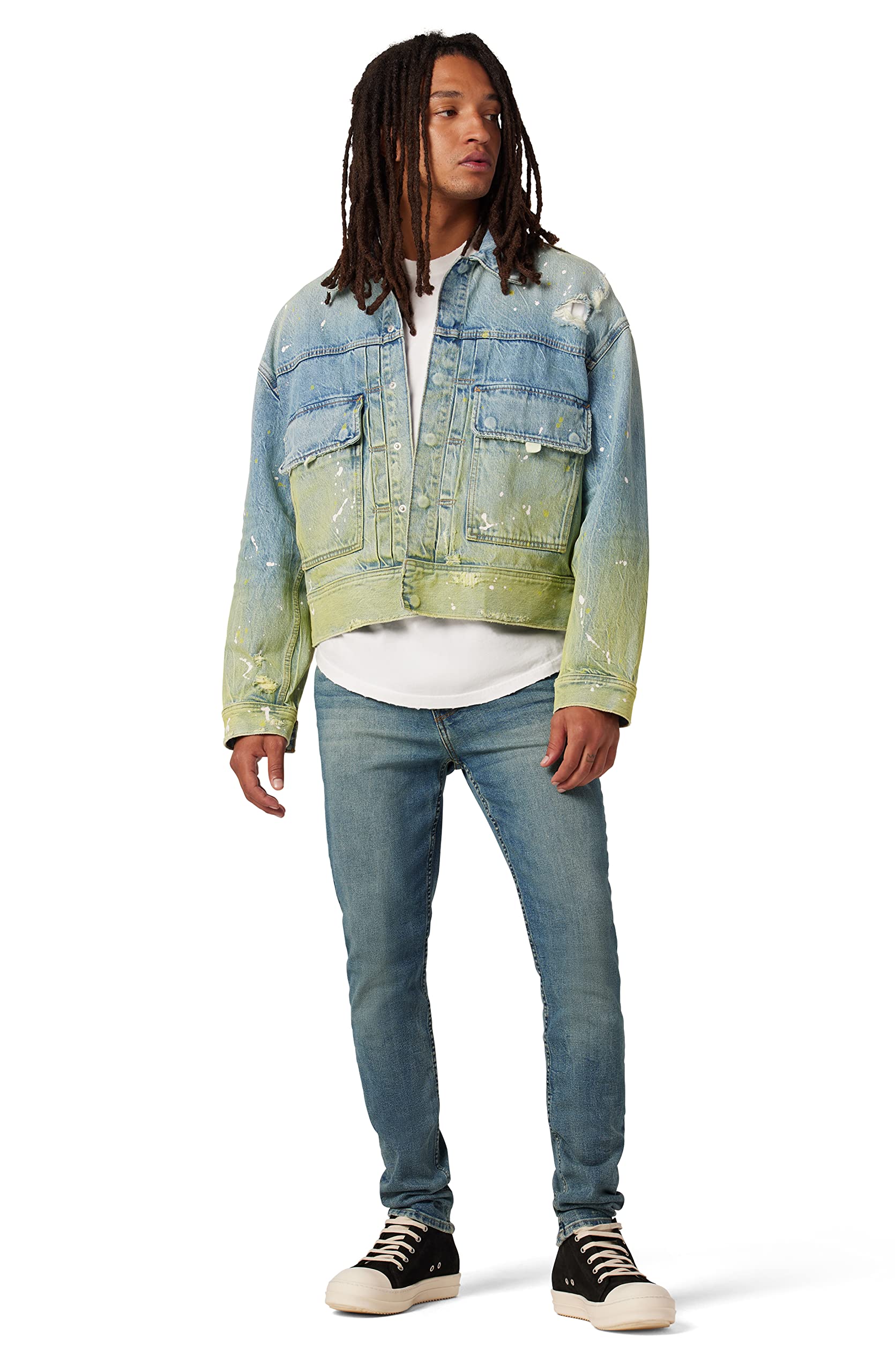 HUDSON Men's Axl Slim Fit Stretch Denim Jeans - Comfortable & Stylish for Casual Wear & Everyday Outfits
