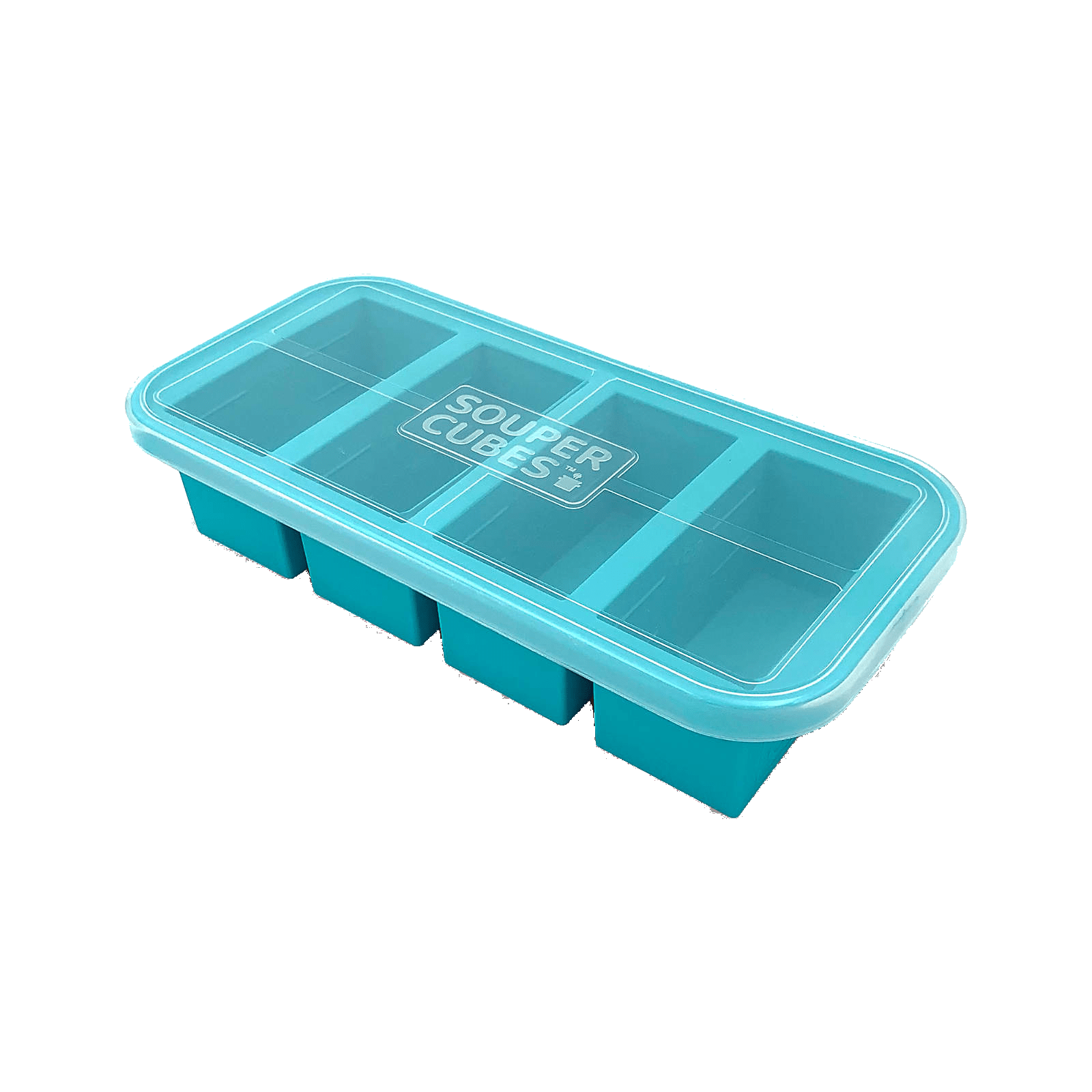Souper Cubes 1 Cup Silicone Freezer Tray - Single Pack in Aqua Blue - Perfect for Meal Prep, Soup Storage & Freezing Baby Food