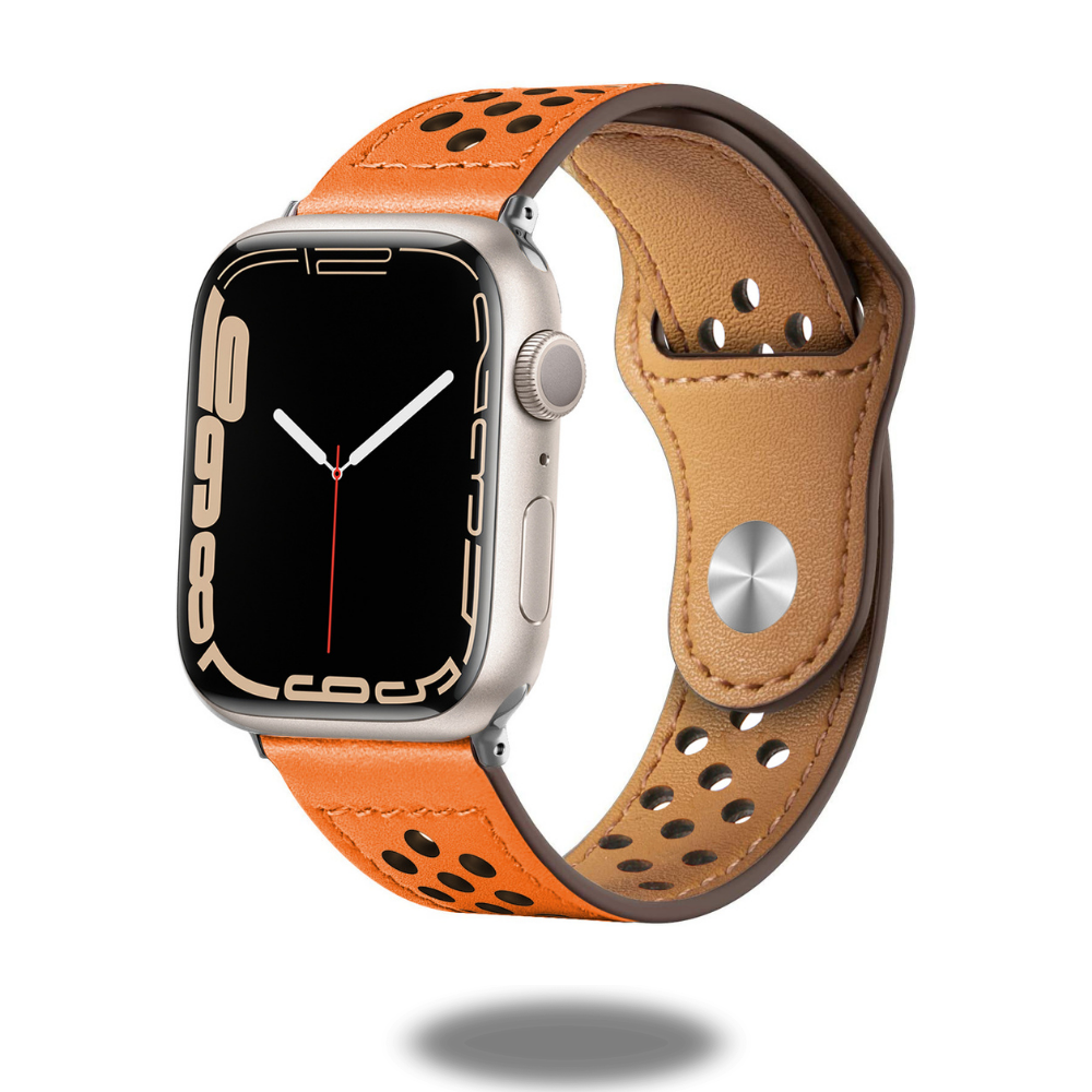 Premium Genuine Leather Sports Watch Bands - Durable & Comfortable for Running, Gym & Outdoor Activities