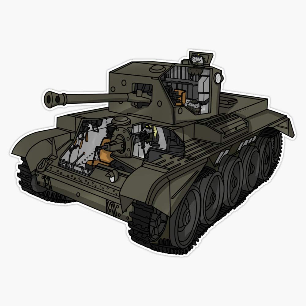 Leyland Designs Durable Cromwell Tank Vinyl Sticker Decal - 5