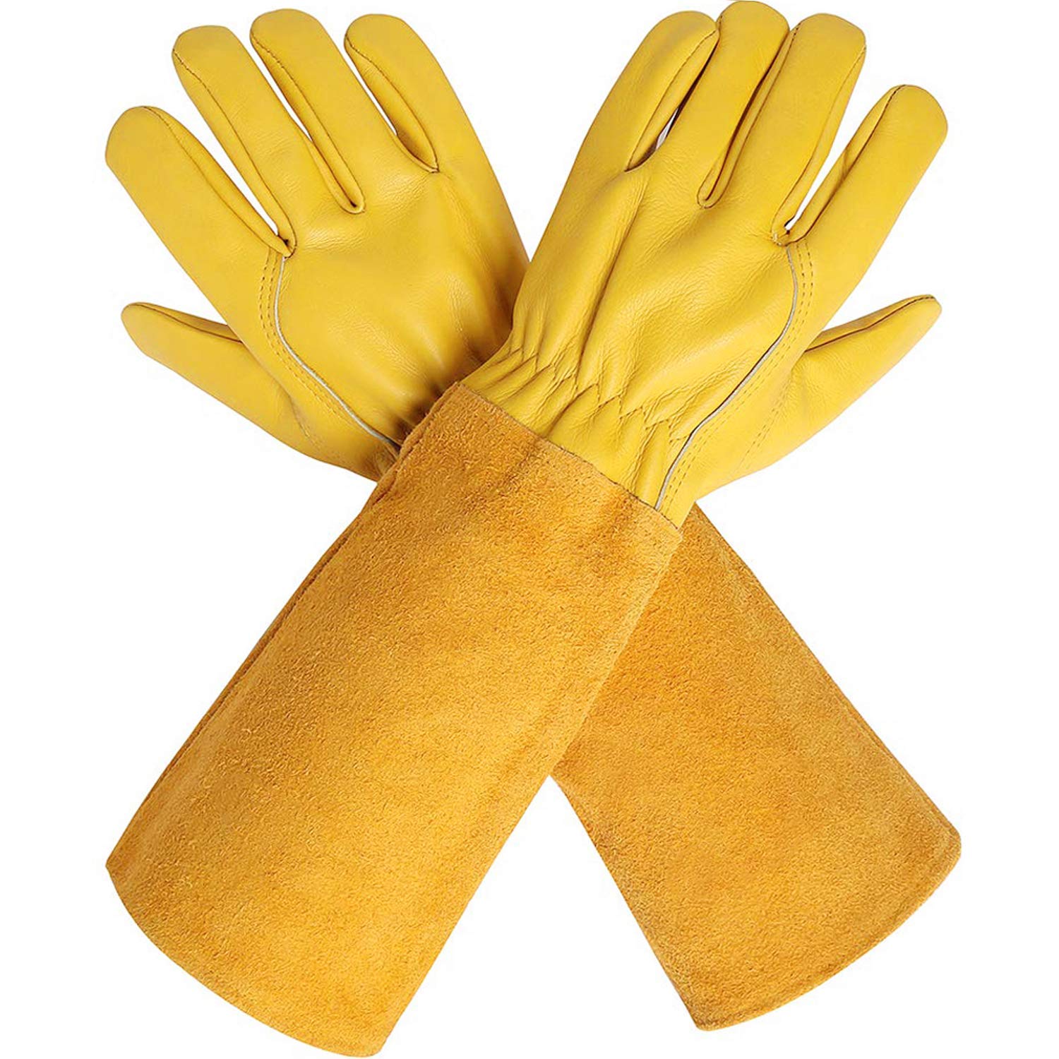 Best Rose Pruning Gloves for Men & Women - Durable Goatskin Leather Gardening Gloves for Thorn Protection, Comfort & Grip - Perfect for Rose Bushes, Flower Gardening & Landscaping Work