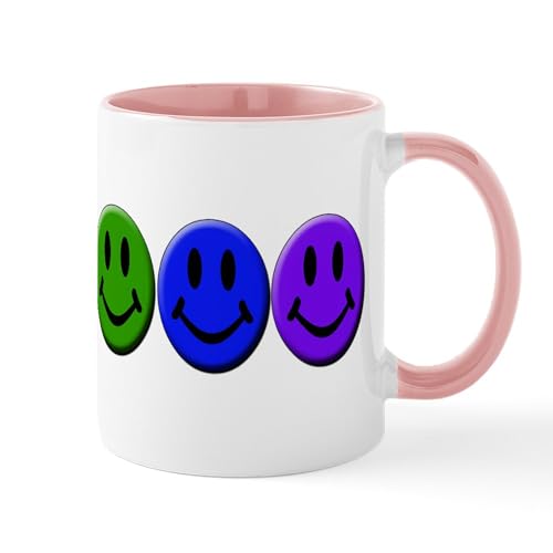 White/Pink Inside - Gay Happy Faces Mug