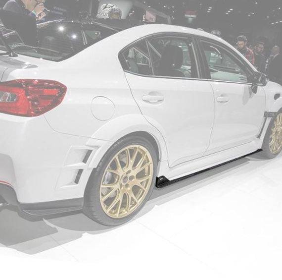 2015-2021 Subaru Impreza WRX STI Sedan 4 Door Side Skirts - Durable PP Unpainted Body Kit for Enhanced Aerodynamics & Style - Perfect for Street Racing & Car Enthusiasts