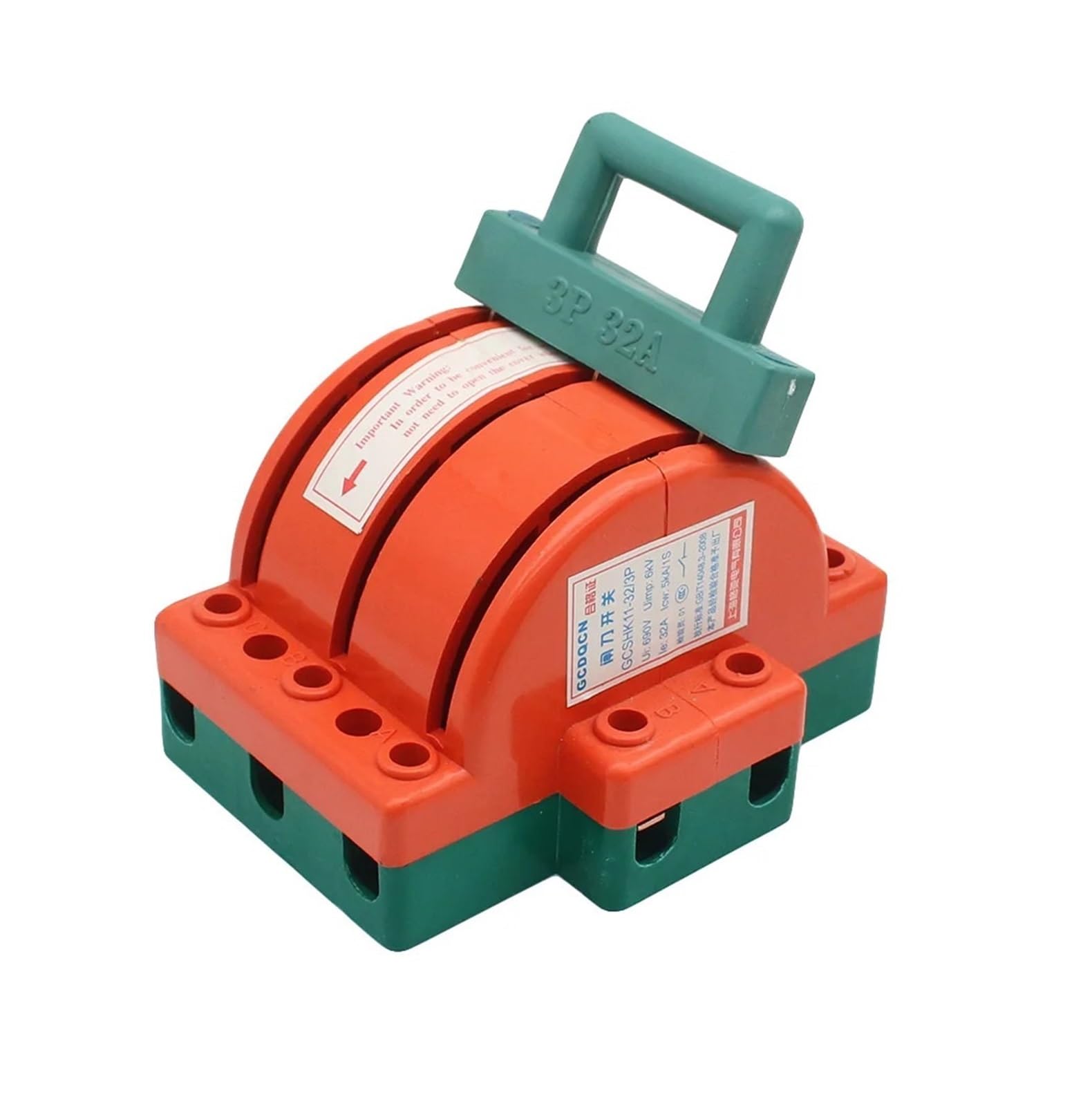 3P 32A 63A 100A 160A 225A High Power Knife Switch - 220V Double Throw Disconnector for Industrial & Commercial Use (Blue, 3P 100A) - Perfect for Electrical Panels, Power Distribution & Motor Control Applications
