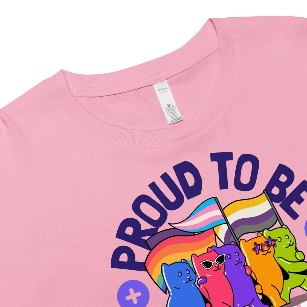 Proud to Be Sober Women's Crop Top - Rainbow Resilience Collection | Motivational Recovery Apparel for AA Meetings & Sober Living