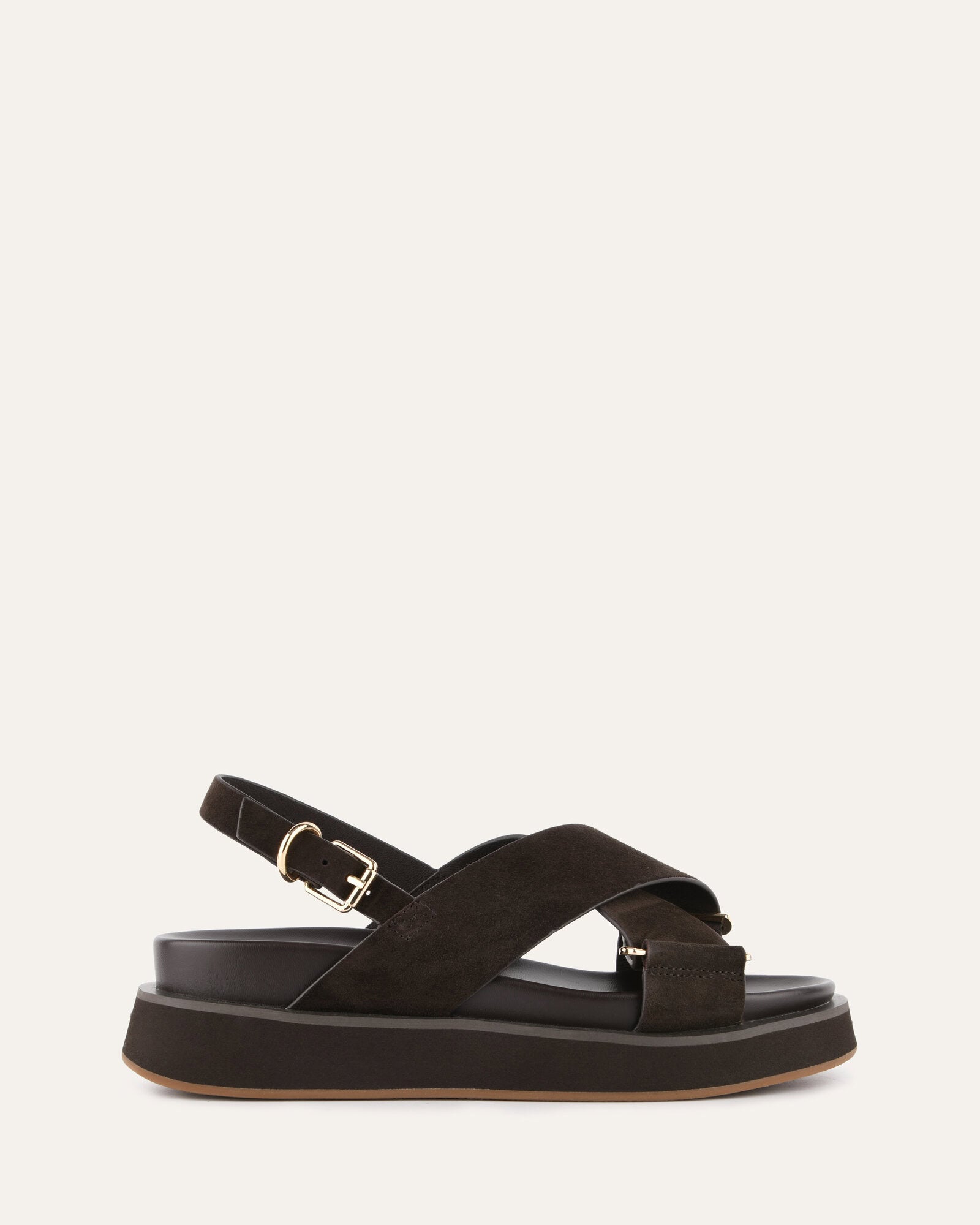 Marley Flat Sandals for Women - Comfortable Espresso Suede Slides - Perfect for Beach, Vacation & Summer Outfits