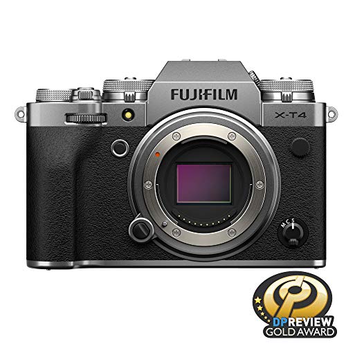 FUJIFILM X-T4 Mirrorless Digital Camera with 26.1MP APS-C Sensor, 4K Video & Weather-Sealed Body - Perfect for Travel Photography, Vlogging & Professional Shooting