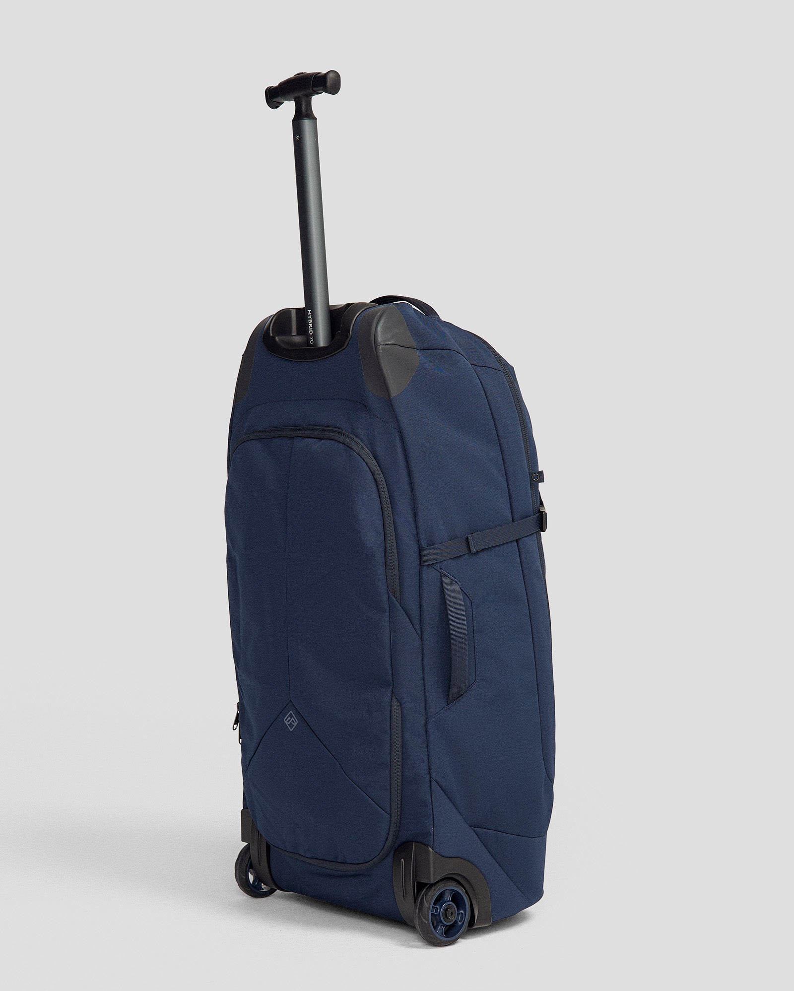 Hybrid Trolley v5 70L Travel Backpack - Pure Navy Blue for Outdoor Adventures, Business Trips & Weekend Getaways