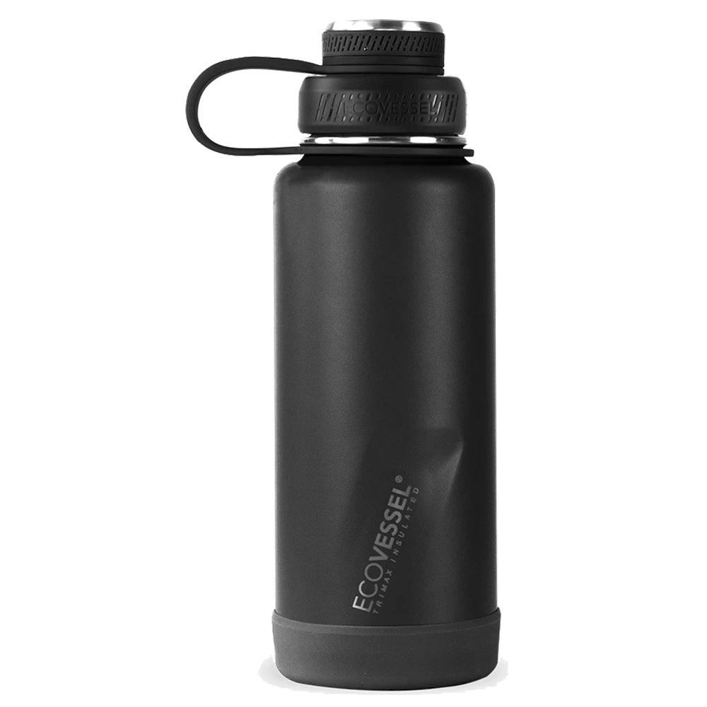 EcoVessel The Boulder 32oz Insulated Stainless Steel Water Bottle - Keeps Drinks Cold for 24 Hours & Hot for 12 Hours - Perfect for Hiking, Gym, Work & Outdoor Adventures