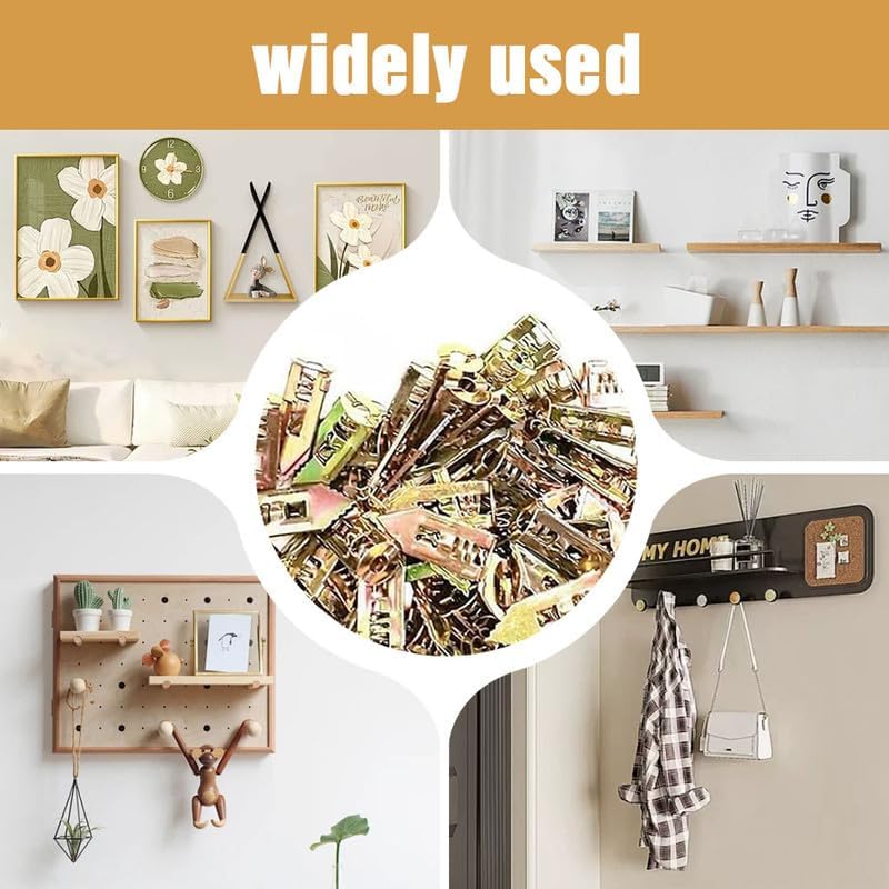 2024 Upgraded Self-Drilling Drywall Anchors & Screws Kit - No Drill Needed, Wall Damage-Free (50 Pack, 0.47x1.37 Inch) - Perfect for TV Mounting, Shelf Straps, Cabinet Fixing & Curtain Installation