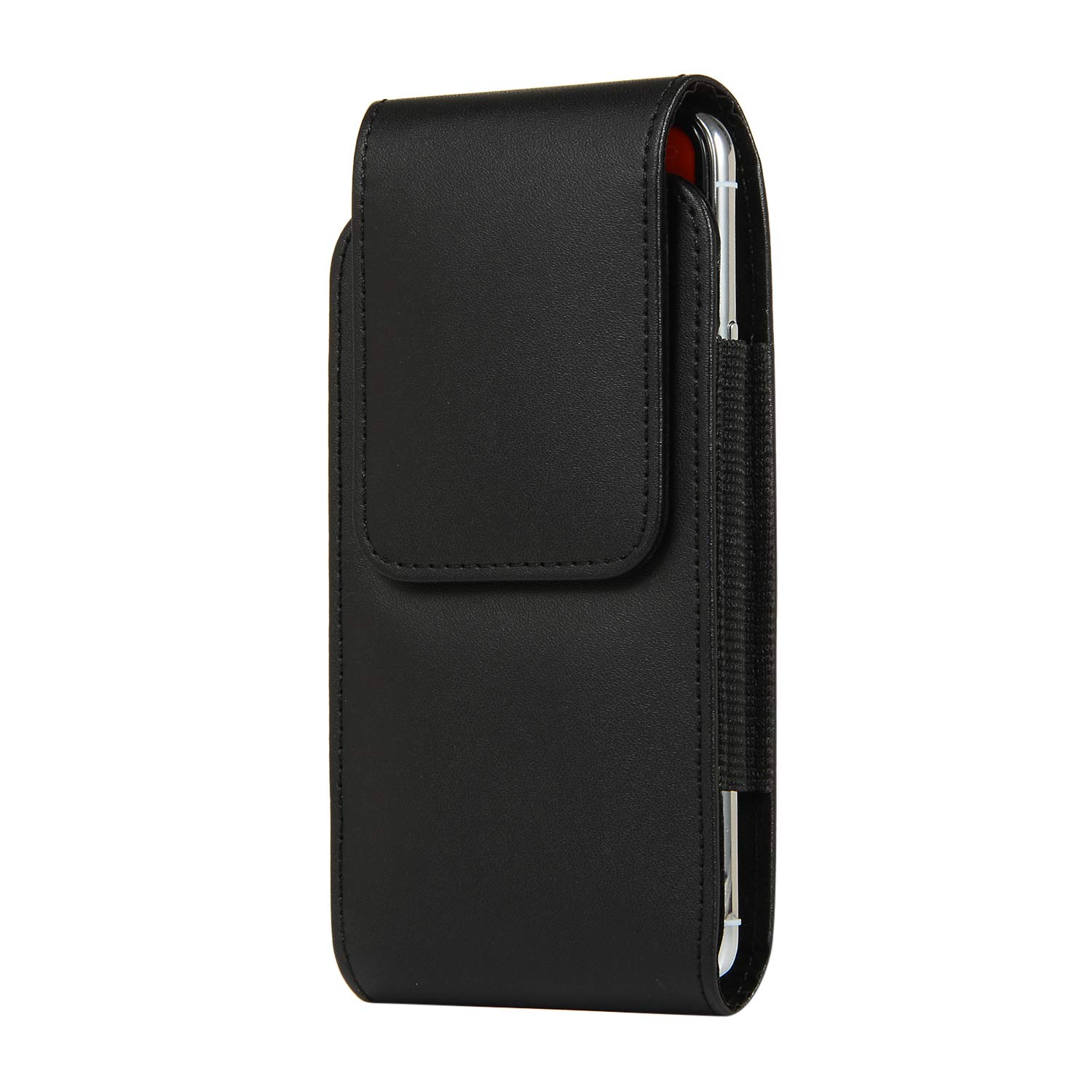 Magnetic Cell Phone Holster for Men with Swivel Belt Clip - Universal Phone Case Holder Compatible with iPhone 15 Pro/14/13/12/11/XS/X/8/7/6, Galaxy S24/S23/S22/S10e, Pixel 5/4a/3 & More - Perfect for Work, Hiking, Running & Outdoor Activities