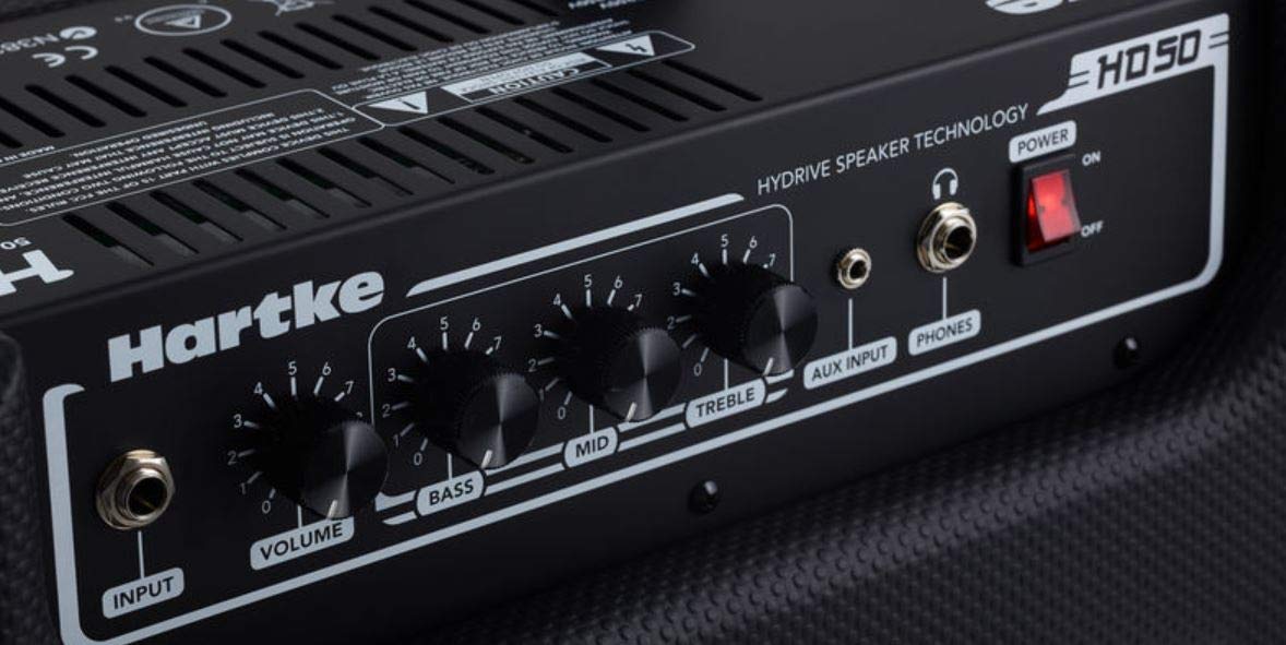 Hartke HD50 Bass Combo Amplifier - 50W Bass Guitar Amp with 12