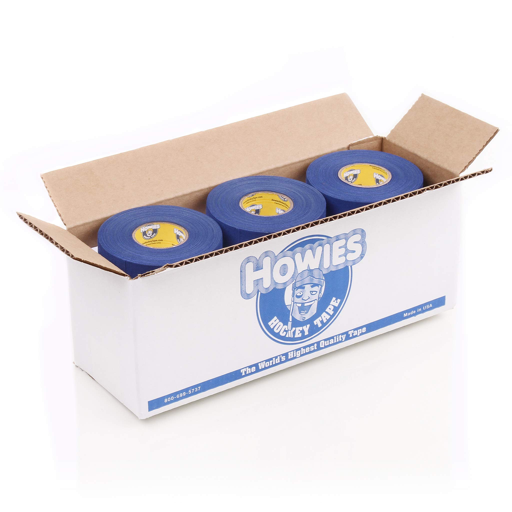 Howies Hockey Tape - Royal Blue Cloth Hockey Tape (12 Pack) | Premium Grip for Hockey Sticks | Ideal for Stick Handling, Shooting & Game Performance