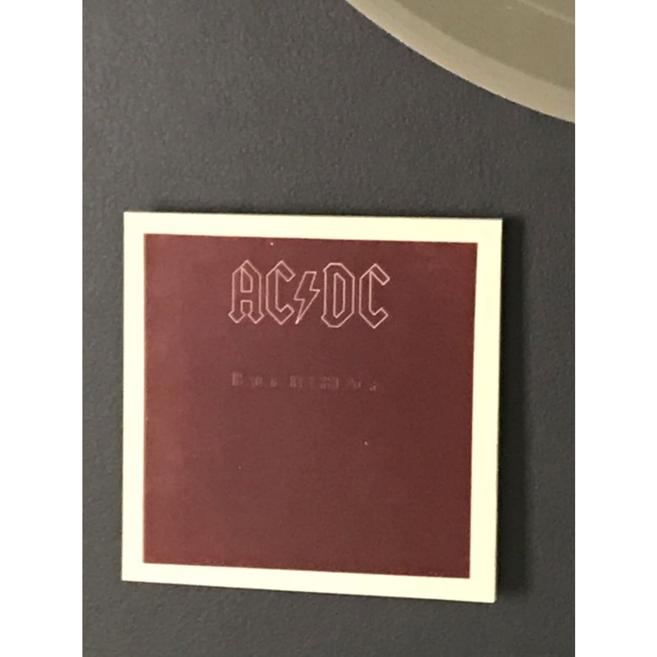 AC/DC Back In Black RIAA Platinum Album Award - Official Music Collectible for Fans, Home Decor & Memorabilia Display