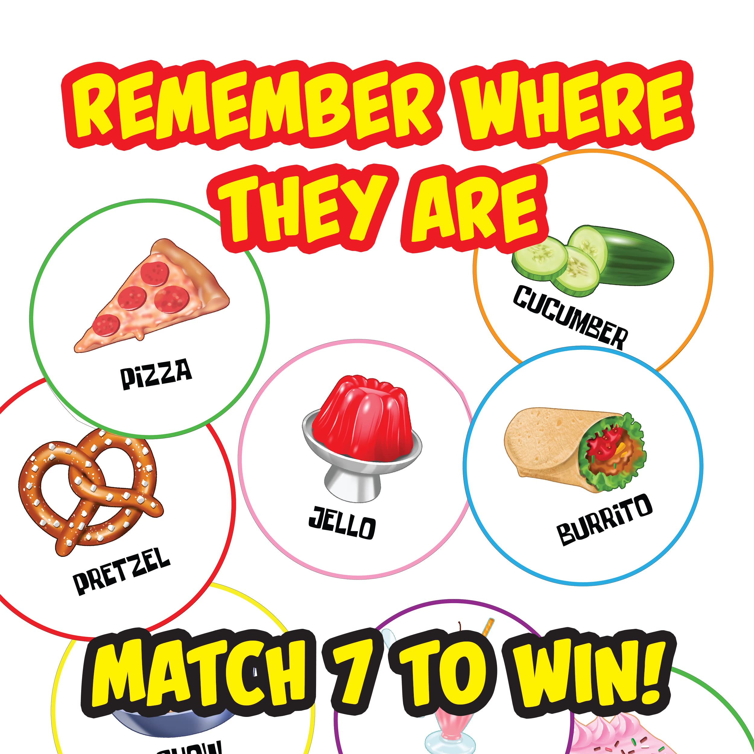 Far Out Toys MUKBANG Electronic Food Sound Memory Game - Match 35 Food Cards to Mukbang Sounds (Slurp, Crunch, Belch) - Fun Family Game for Parties & Indoor Activities