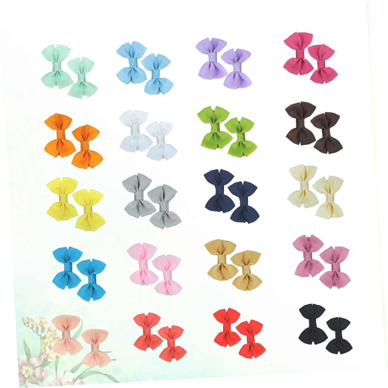 20pcs Baby Hair Clips for Girls - Cute Bow Tie Hair Accessories for Toddlers & Kids - Perfect for Daily Wear, Parties & Photo Shoots