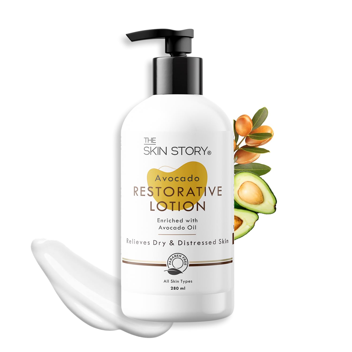 Avocado Restorative Body Lotion for Dry Skin - Deep Hydration & Daily Repair with Shea Butter & Macadamia Nut Oil | Age-Defying Moisturizer | Long-Lasting 280ml | Perfect for Daily Skincare Routine & Winter Dryness Relief