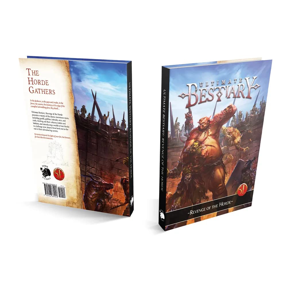 D&D 5e Ultimate Bestiary: Revenge of The Hordes - Tabletop RPG Book for Adults & Kids - Perfect for Fantasy Adventures