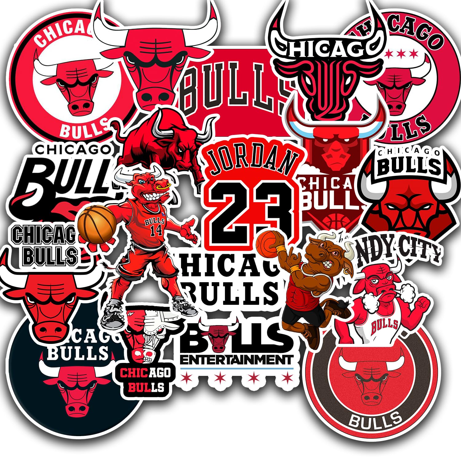 20 PCS American Basketball Stickers - Waterproof Vinyl Decals for Water Bottles, Laptops, Bikes, Cars & Motorcycles | Perfect for Sports Fans, School Supplies & Travel Gear Decoration